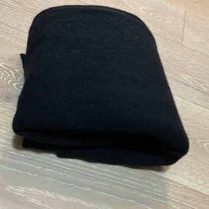 White and warren overhead black poncho warm armholes double scarf